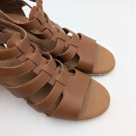 Rockport Briah Gladiator Wedge Sandals Women's Brown Size US7.5W EU38 - Picture 11 of 13